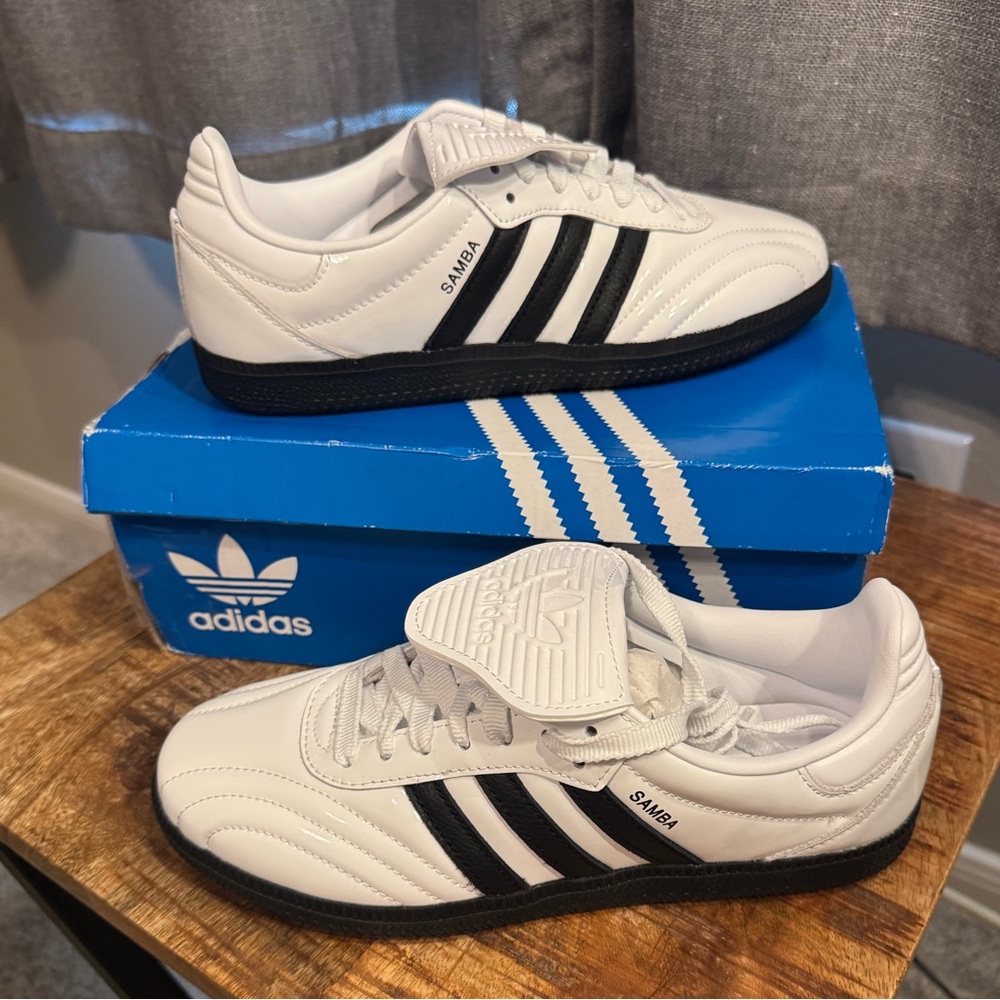adidas Originals Samba Long Tongue "Ftwr White/Core Black” Women's Shoe size 7